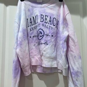 dreamsicle Miami cropped sweatshirt